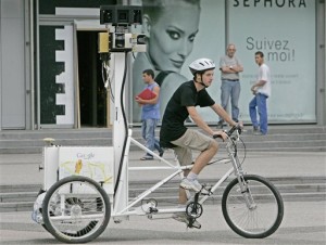Проект Вида на Google Street и велосипед